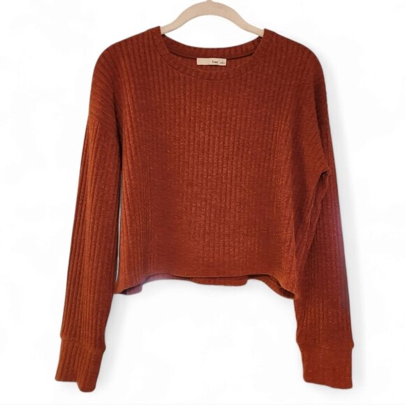 Aritzia Wilfred Free Rudco longsleeve burnt orange S - Picture 2 of 7